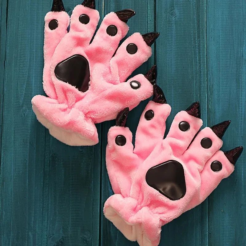 Stitch Animal Paw Slippers For Boy Girl Unisex Kids Cute Monster Claw Slippers Cartoon Soft Plush Warm Home Slippers Child Shoes