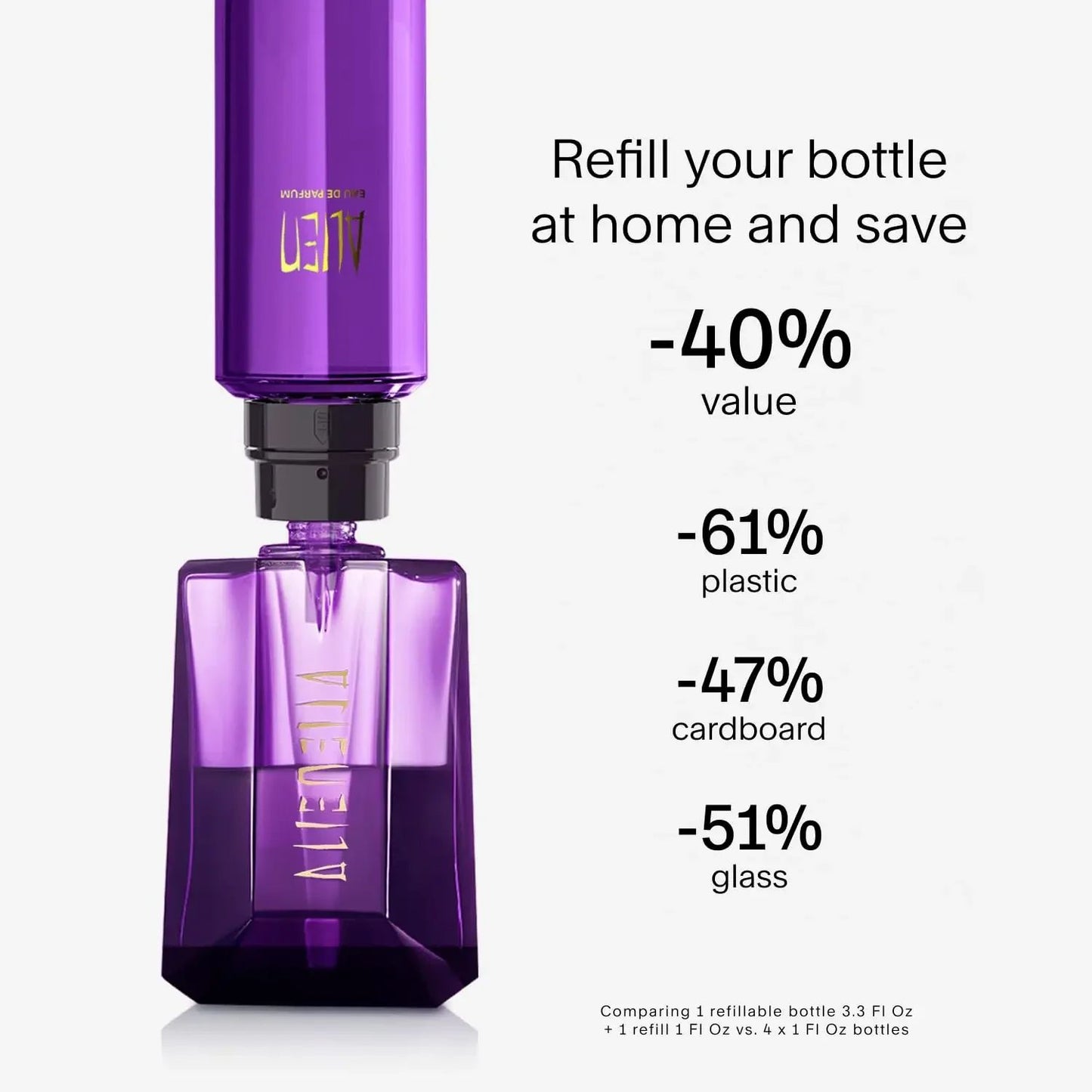 Perfume Alien Eau de Parfum Feminino Mugler 90ml - Floral Amadeirado - Com Jasmim, Madeira e Âmbar - Longa Duração