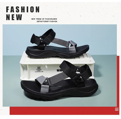 Men Sandals Non-slip Summer Flip Flops High Quality Outdoor Beach Slippers Casual Shoes Cheap Men's shoes Water Shoes 9072