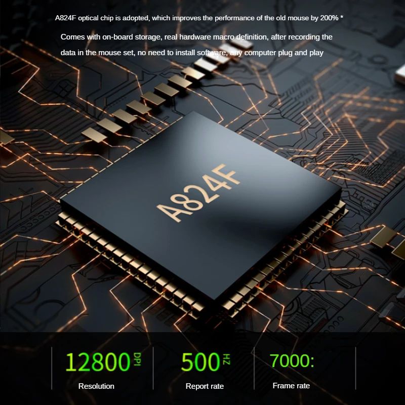 Hot Selling Mechanical Wired Gaming Mouse 9 Keys Macro Definition 12800DPI RGB Backlit Gaming Computer Mouse for Laptop Desktop