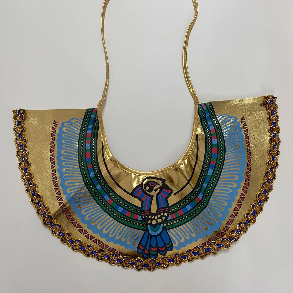 Egypt Nile Pharaoh Cleopatra Costume for Women Men Boys Girls Family Halloween New Year Party Fancy Dress