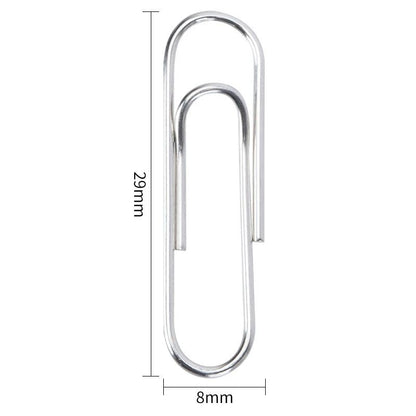 Silver Paper Clips Office Supplies Paperclips Large File Bookmark Stainless Steel Paper Clip Organizer School Office Stationery