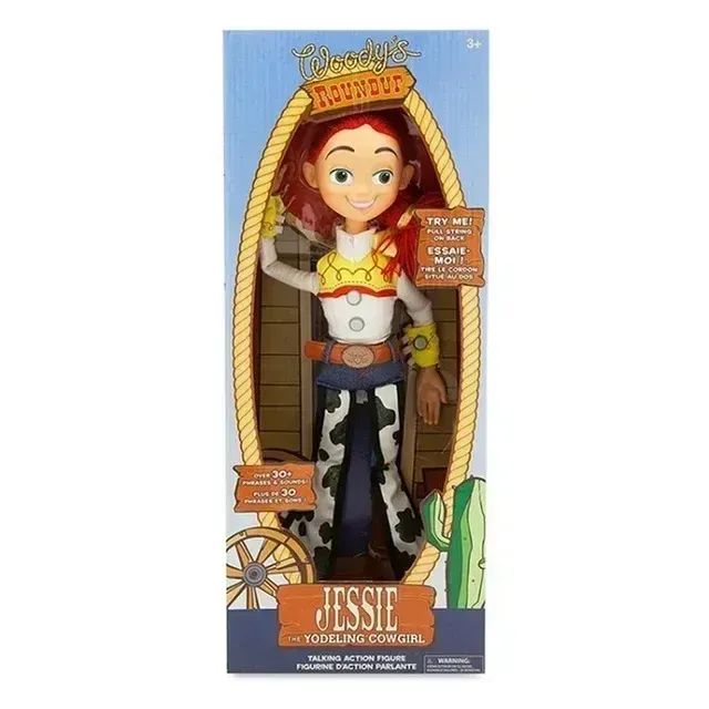 40cm Disney Toy Figuras de Anime Toy Story 4 Woody Buzz Jessie Rex Bonecos Modelo Falantes Figurinhas de Ação Coleção de Decoração Brinquedo de Natal