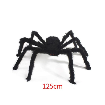 30cm/50cm/90cm/150cm/200cm Extra Large Plush Black Spider Outdoor Home Bar Party Haunted House Horror Props Halloween Decoration