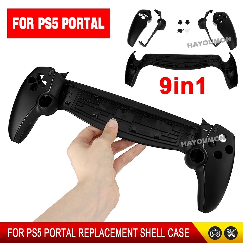 9 IN 1 Controller Housing Shell Case For PS Portal Front Back Plate Faceplate Cover Protective Replacement Shell for PS5 Portal
