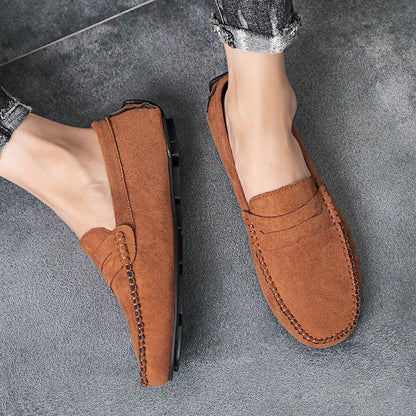 Fashion Suede Men Casual Shoes Breathable Comfort Slip-on Mens Driving Shoes Luxury Brand Men Loafers Mens Lazy Shoes Moccasins