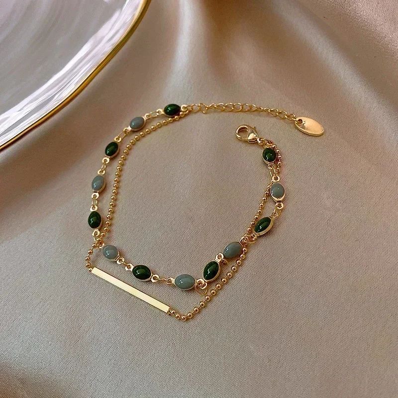 Pulseira de Tulipa de Opala Requintada com Zircônia para Mulheres Acessório Diário Personalizado da Moda Joias para Festas Presentes de Aniversário