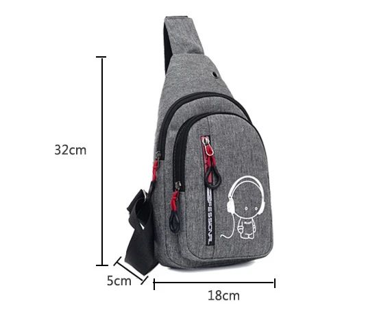 New Casual Fashion Chest Bag Men's Shoulder Bag Male Hand Crossbody Korean Cycling Backpack Trend Chest Bag Portable Hand Bags