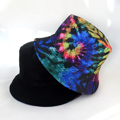 New Street Graffiti  Men's Bucket Hat Double-Sided Hip Hop   Outdoor Women Caps Beach Sun Protect Fishing Unisex Bonnet