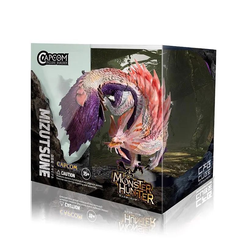 Monster Hunter CUBO Zinogre Amatsu Crimson Glow Valstrax Gore Magala MAGNAMALO Mizutsune Figura de Dragão Brinquedos