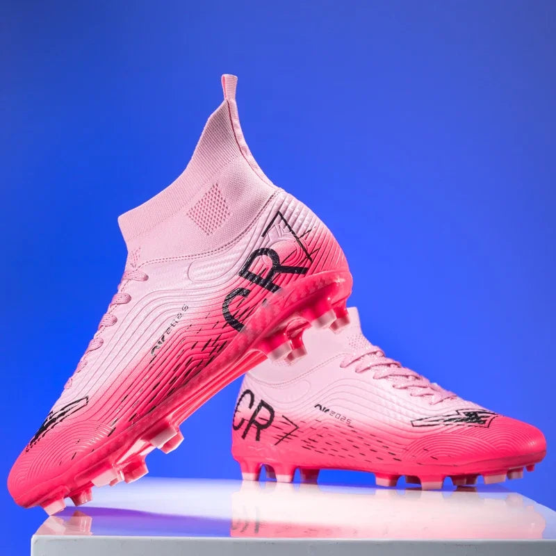 New Men Training Football Boots Ultralight Breathable Professional Soccer Shoes Soft Sport Unisex Grass Cleats Match Sneakers