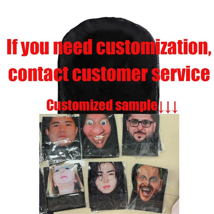 Full Face Mask for Halloween Cosplay Party Balaclava with Celebrity Face Mesh Visualized Elastic Headwear Christmas Gifts