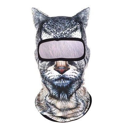 3D Cat Mask Dog Tiger Cosplay Balaclava Motorcycle Full Face Hood Mask Skiing Hat Helmet Cute Headgear Hat Halloween Party Masks