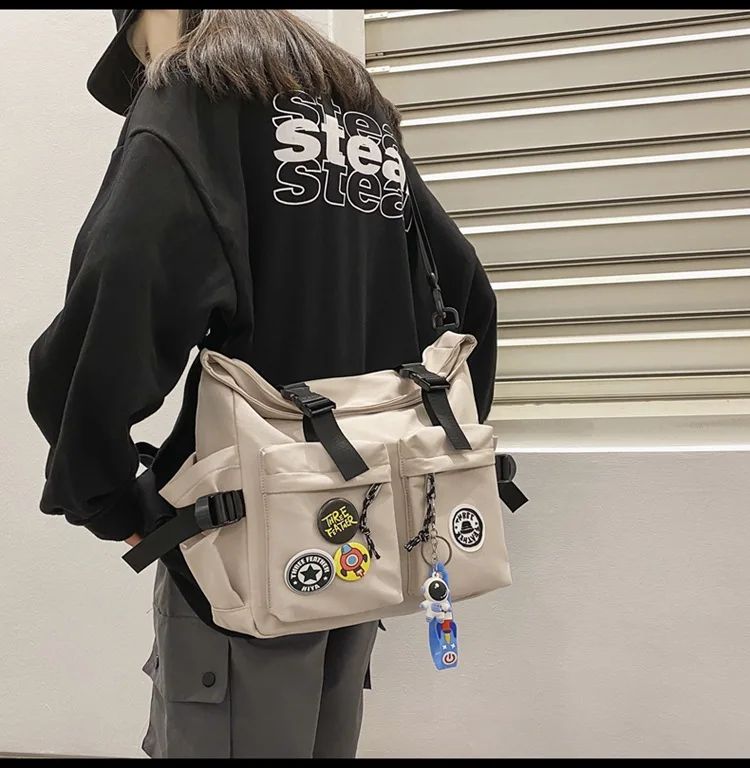 Japanese Harajuku School Bags for Teenage Girls Casual Fashion Crossbody Bag New Trendy Shoulder Bag Student Backpack Hand Bags