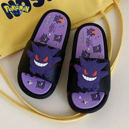 Pokemon Gengar Anime Periférico Chinelos Para Homens E Mulheres Modernos E Legais Infravermelho Antiderrapante Eva Chinelo de Casal de Presente