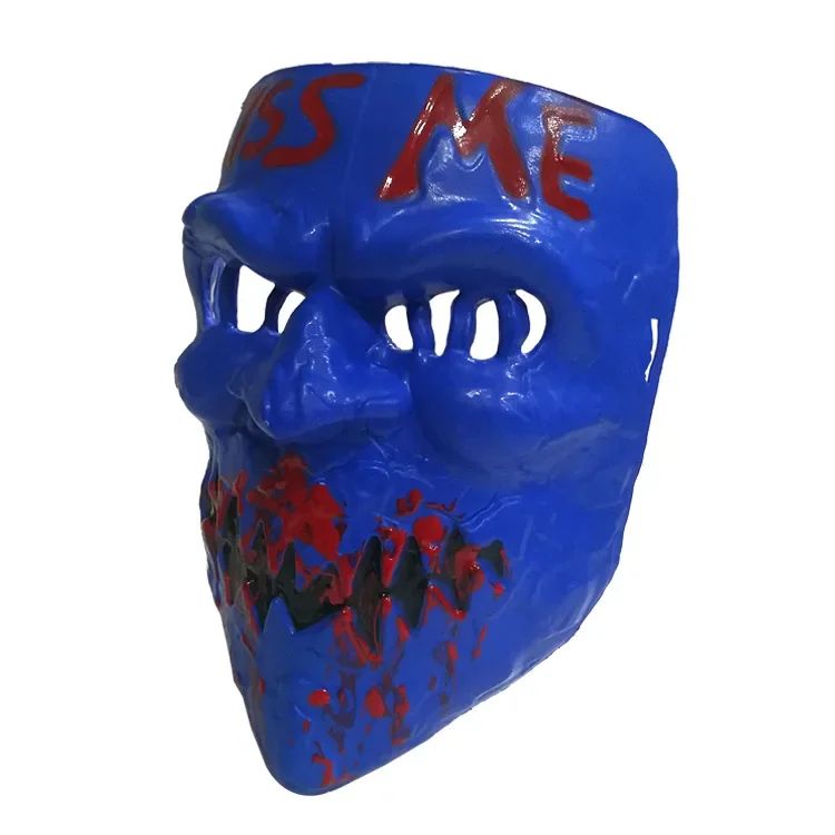 Human Removal Plan Mask Evil Smiley Bleeding Mask Men and Women Kiss Me Mask Halloween Mask Human Removal Plan Cosplay Mask