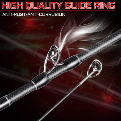 Sougayilang Lure Fishing Rod 1.8m 2.1m Carbon Fiber Spinning Casting Fishing Rod Bait Weight 10-30g for Carp Pike Bass Fishing