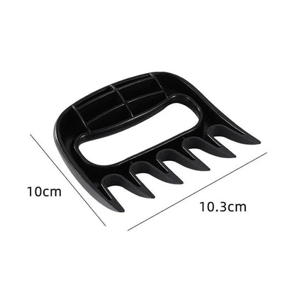 Separador carne con garra oso, trituradora tenedor carne, mango barbacoa, herramientas cocina, 2 uds.