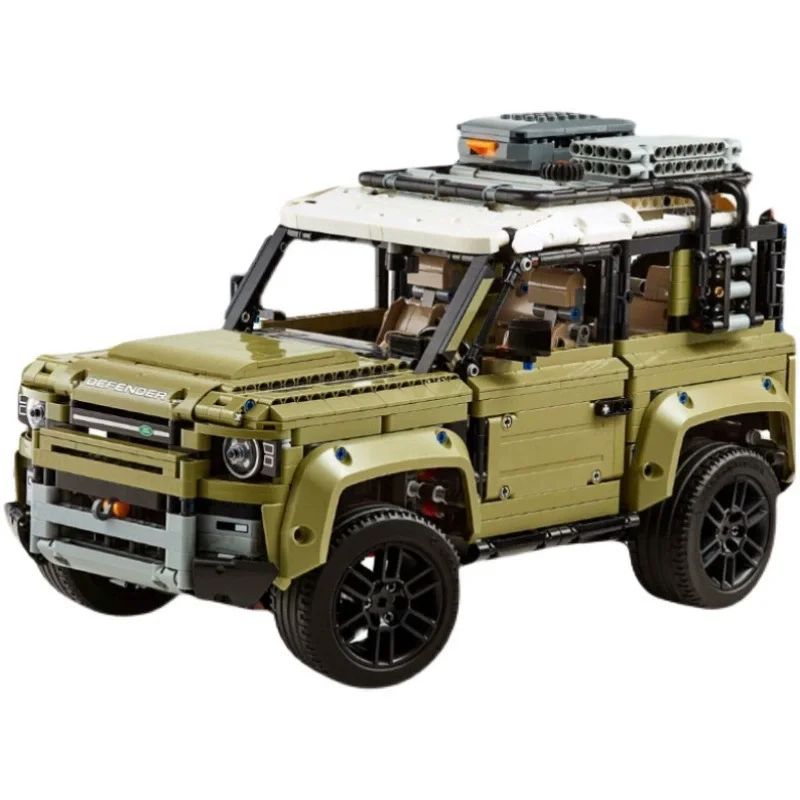 Conjunto de Blocos de Construção de Colecionador Defender Rover Técnico, Modelo de Carro Off Road Clássico 42110, Ideias de Presentes para o Natal