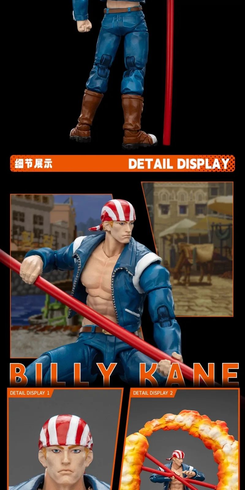 JOYTOY SNK KOF '98UM' 97 Special Team Ryuji Yamazaki Billy Kane Blue Mary 1/18 Bonecos de Ação Modelo Colecionável Brinquedo Presente para Menino