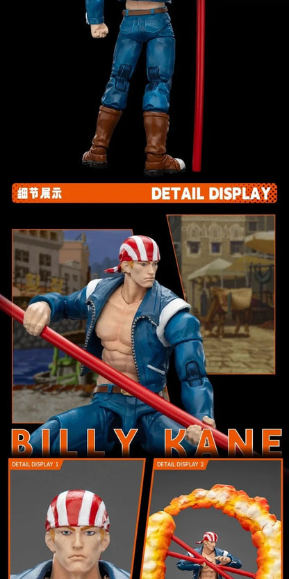 JOYTOY SNK KOF '98UM' 97 Special Team Ryuji Yamazaki Billy Kane Blue Mary 1/18 Bonecos de Ação Modelo Colecionável Brinquedo Presente para Menino
