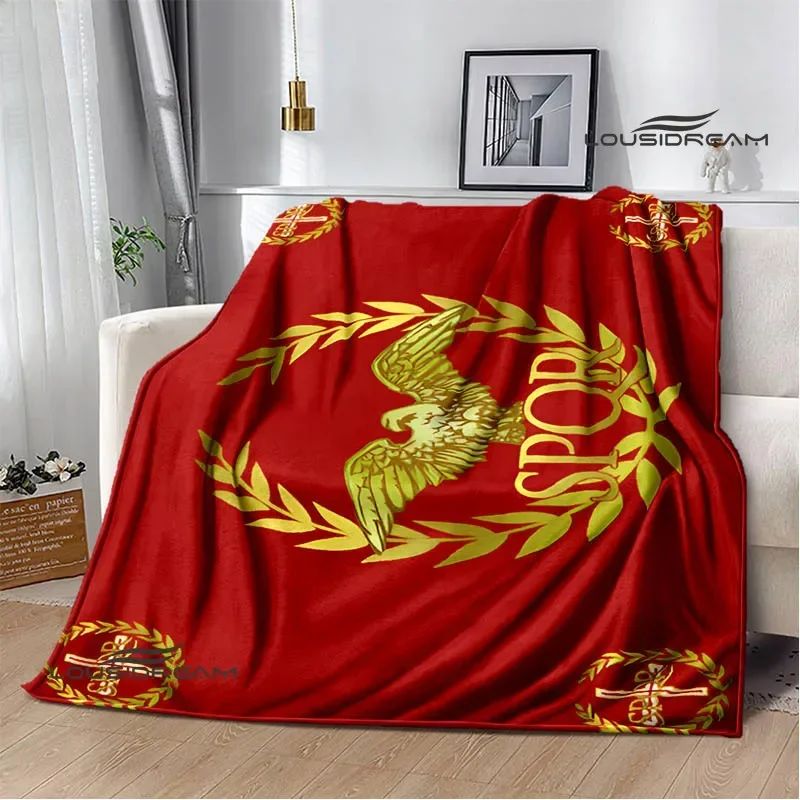 Roman SPQR logo printed blankets Children's warm blanket soft and comfortable blanket home travel blankets birthday gift