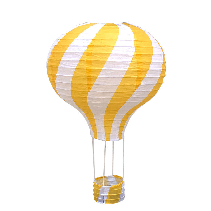 1pc Ceremony Holiday Party Folding Paper Lantern Hot Air Balloon Shape 30/40cm Pink Blue For Kids Baptism Birthday Wedding Decor