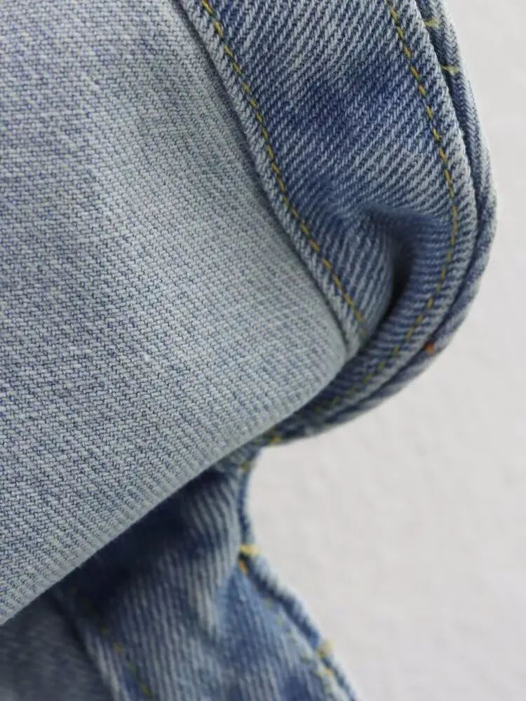 Summer New Style Simple Retro Loose Casual Denim Shirt Jacket Women's Button up Shirt Full Sleeve Regular Fit Blend Fabric