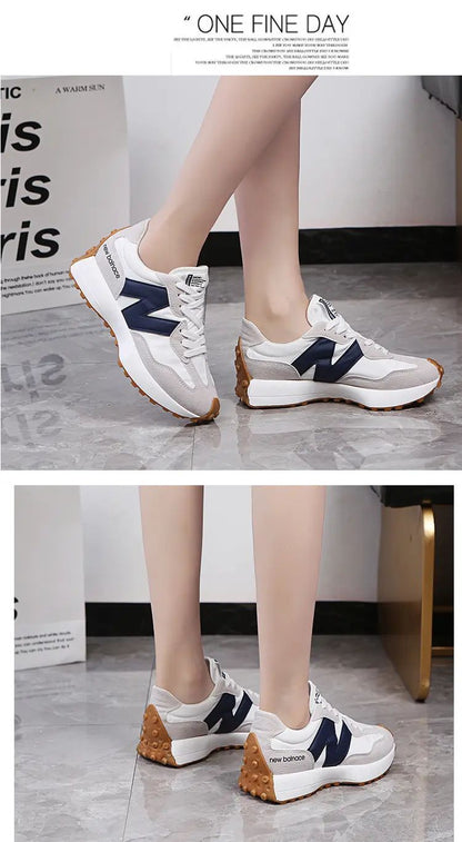 Tênis Feminino Casual Moda Respirável Caminhada Chato Tênis Feminino 2025 Academia Vulcanizado Branco Calçado Feminino