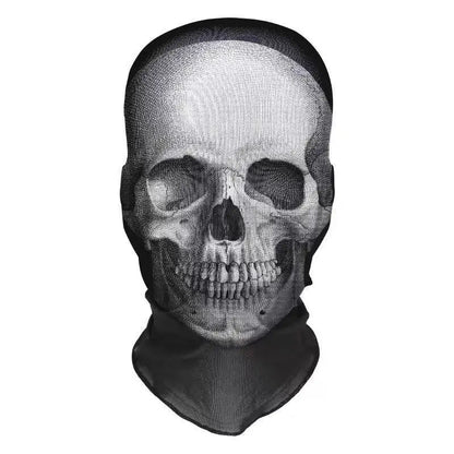 Halloween Terror Masks 3D Printing Skull Pattern Elastic Mesh Face Mask Funny Party Cosplay Props Balaclava Breathable Headcover