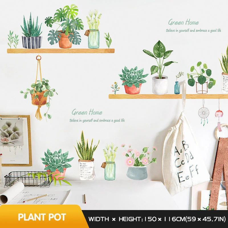 Ink Wall Stickers Wash Peach Blossom For Living Room Bedroom Home Flower Background Wall Decor Self-adhesive Sticker Wallpaper