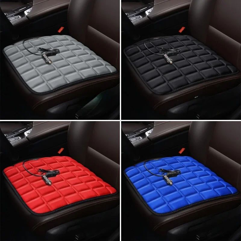 12V Electric Car Seat Heated Cover with 3 Gear Adjustable Temperature Heated Cushion Winter Seat Warmer for Vehicle