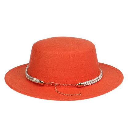 British Style Felt Fedora Jazz Hat Elegant Wedding Party Trilby Lightweight Unisex Fashionable Headwear
