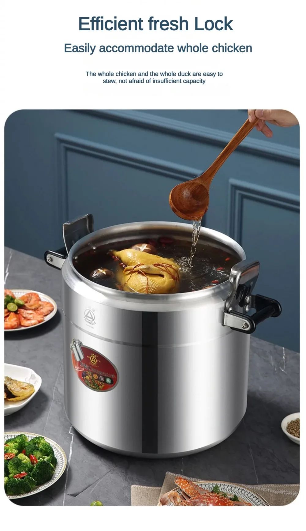 Electric Pressure Cooker, Rice Cooker, Stainless Steel Pot, Cuisine Cooker