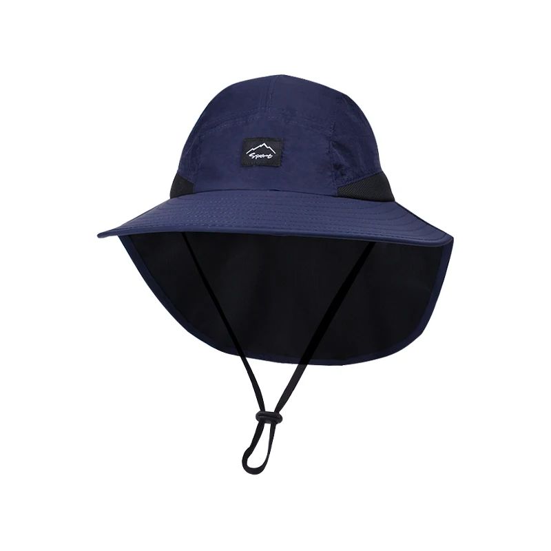 Summer MEN Shawl Fisherman Hat Quick Drying Breathable Sunshade Hat Outdoor Sun Protection Fishing Hat
