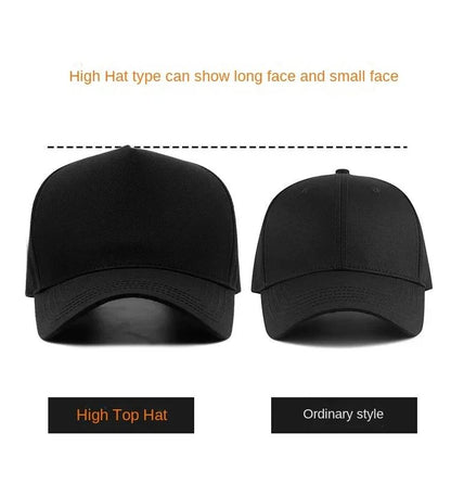 Big Head Plus Size XXL Baseball Cap Men Women Oversize High Crown Adjustable Fashion Trucker 56-60cm 61-65cm Hats
