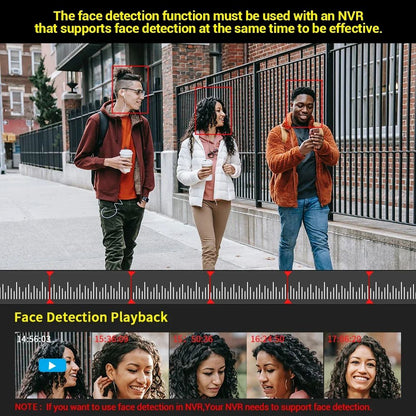 8MP 4K IP Camera Face Detection H.265 Two Way Audio Color Nightvision Outdoor 5MP HD POE Security CCTV Home Surveillance Camera