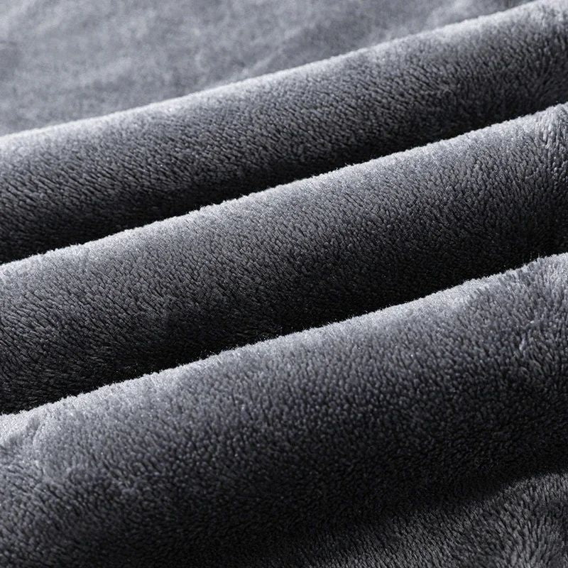 Winter New Thickened Warm Men's Corduroy Cargo Pants Fleece Loose Streetwear Joggers Harem Pants Sweatpants Male Trousers Black