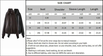2025 Fall Winter Faux Leather Jacket for Women Oversized Streetwear Cotton Padded Parkas Short Bomber Coat Warm