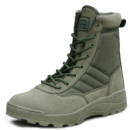Botas Táticas Masculinas Botas de Força Especial Botas de Combate no Deserto Botas de Caminhada ao Ar Livre Botas de Tornozelo Masculinas Botas de Segurança para o Trabalho