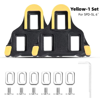 WEST BIKING Bicycle Locking Blade MTB Bicycle Self-locking Pedal Cleats Ultra Lightweight Road Bike Pedals Locking Cleat Plate