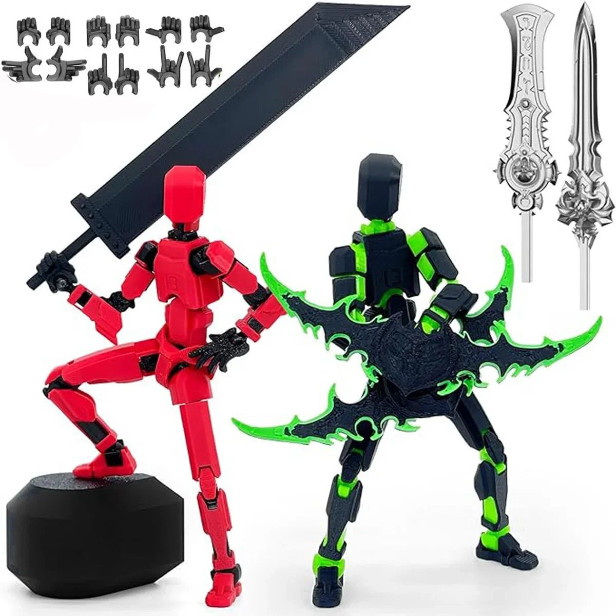 3D Printed Movable Shapeshift Robot Action Figuras 3rd Generation Lucky 13 Figure Toys Dummy DIY Mannequin Decompression Toys