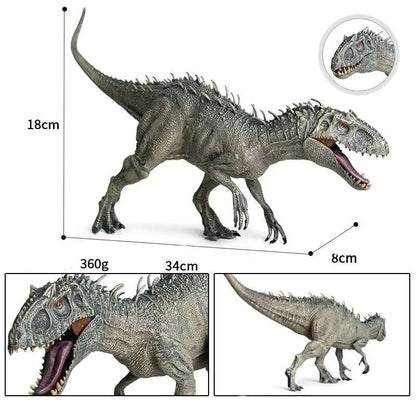Estatueta Indominus Rex Estátua Tiranossauro Rex Boneco de Ação Dinossauro Escultura Decoração de Sala Acessórios de Mesa