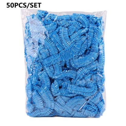 Toucas de Banho Descartáveis Acessórios para Sauna Transparentes e à Prova d'Água Toucas Descartáveis para Cabelo Produtos de Banheiro para Casa