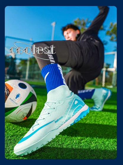 Men Soccer Shoes Society Professional Soccer Cleats Adult Fast Turf Training Football Shoes Outdoor Futsal Football Field Boots
