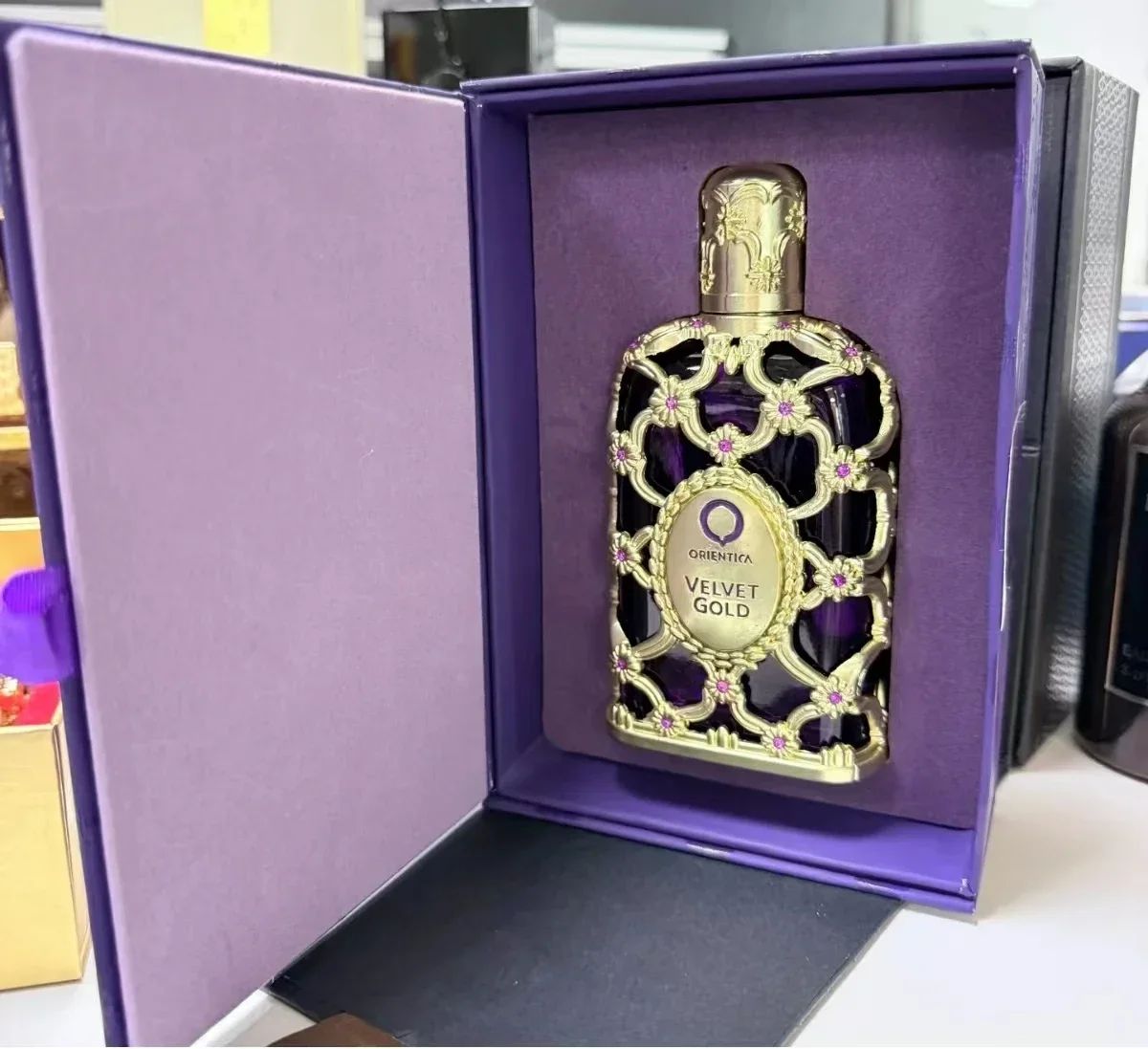 100ml Lattafa Oud Oriental Tune Saffron Masculino Feminino EDP Spray Unissex Colônia Neutra Perfumes de Longa Duração Originais Perfume