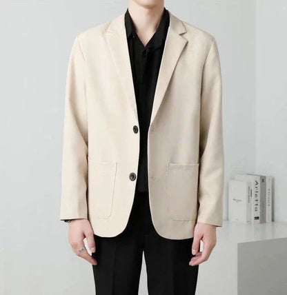 Brown Oversize Plus Big Size Jacket for Men Long Man Suits and Blazers Coats Fashionable Fashion 2025 New in Simple Breasted