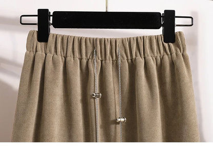 Women's New Style High-Waist Plus Size Skirts Elastic Waist Solid Wrap Buttocks Autumn Winter 2025 Versatile Straight Leg Skirt