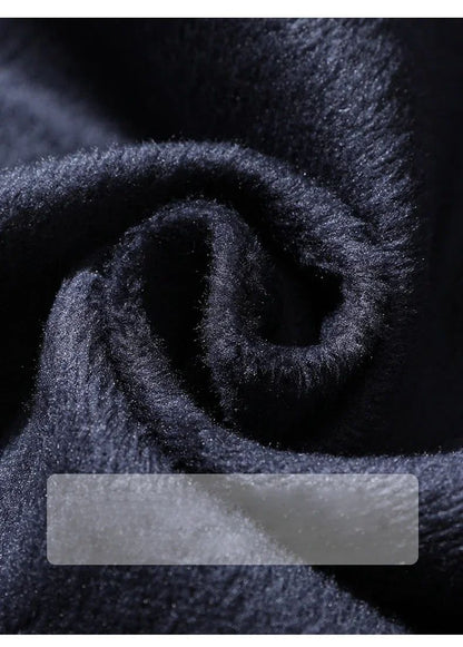 Thick Vintage Jeans Men's Winter Straight Warm Fleece Baggy Thermal Denim Trousers Fashion Korean Wide Male Plush Pants