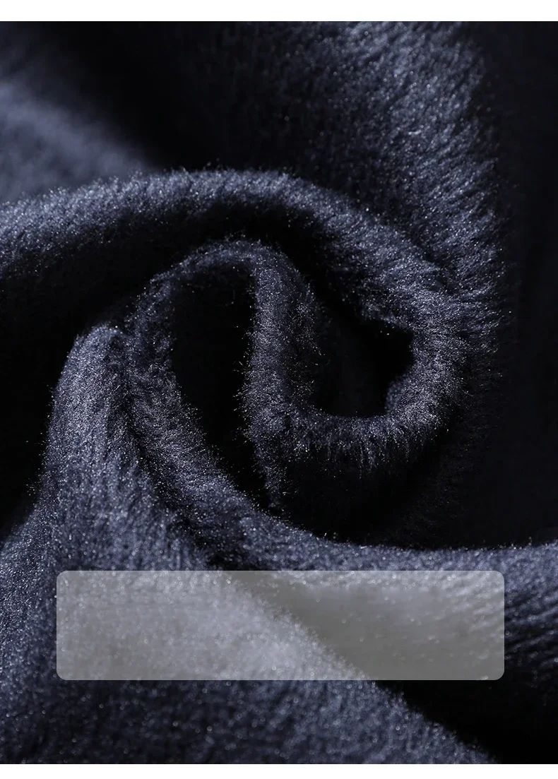 Thick Vintage Jeans Men's Winter Straight Warm Fleece Baggy Thermal Denim Trousers Fashion Korean Wide Male Plush Pants